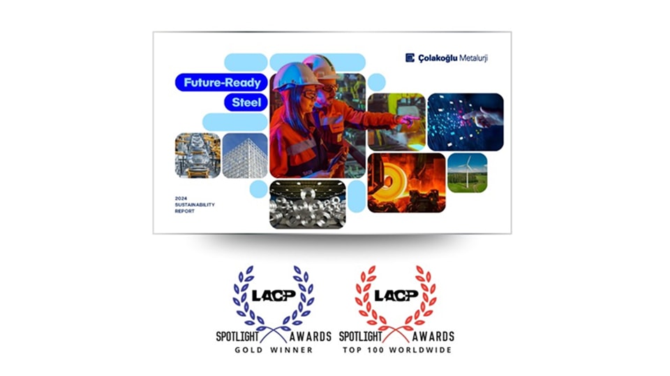 Çolakoğlu Metalurji’s Sustainability Report Receives “Gold Award” on the International Stage
