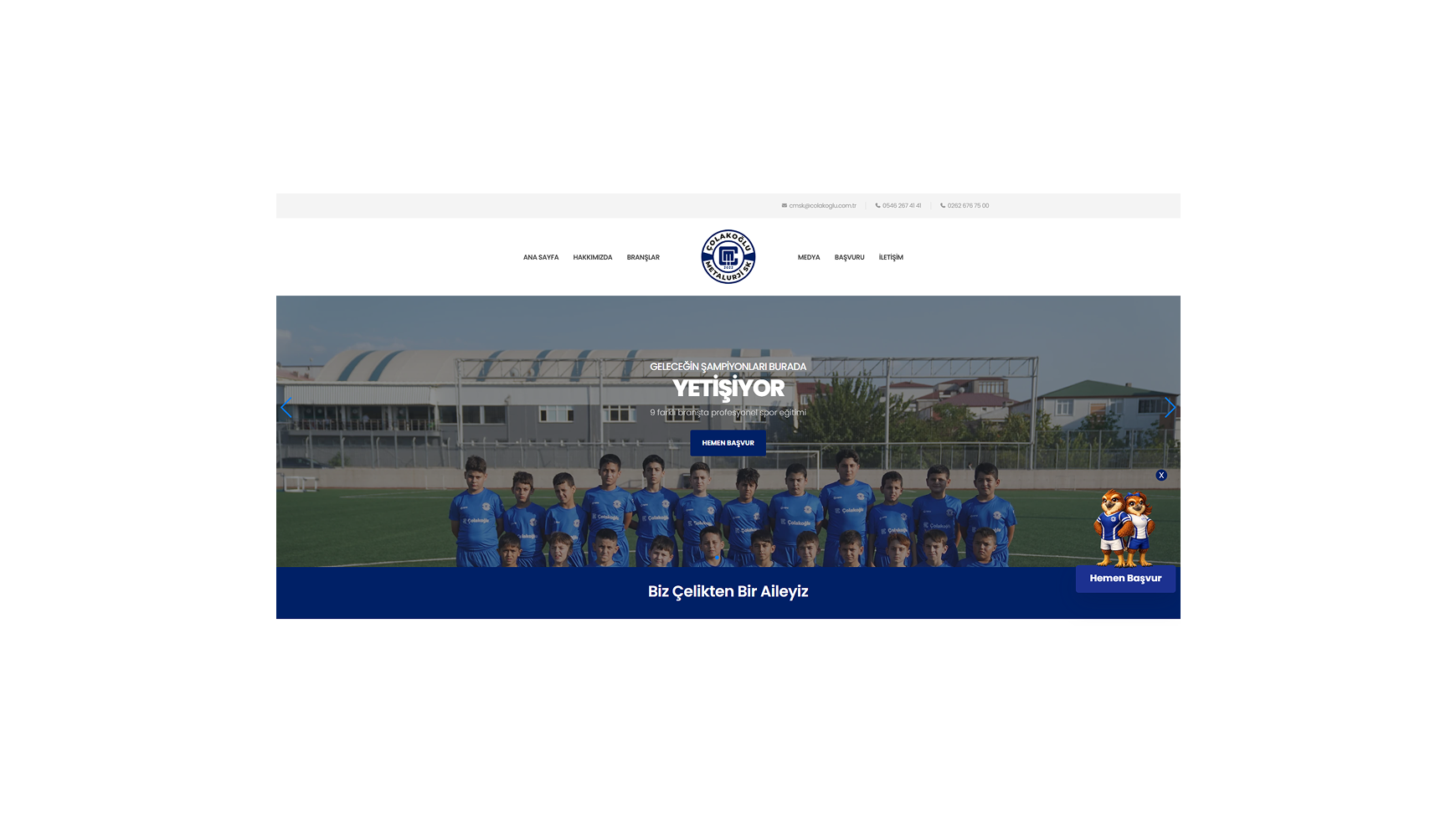 Çolakoğlu Metalurji Sports Club Launches its Offıcial Website